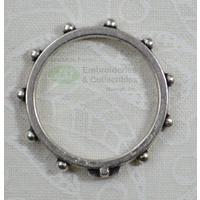 Rosary Ring 18mm (internal), Silver Tone Metal