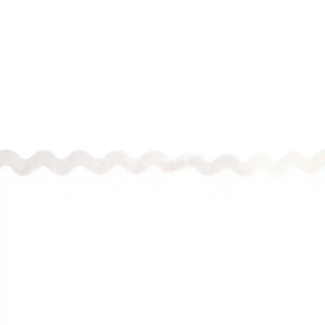 WHITE 5mm Ric Rac, by the metre