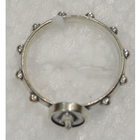 Miraculous Rosary Ring 21mm Silver Tone Metal