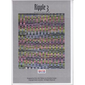 Batik Australia Quilt Pattern, RIPPLE 3, (Pattern / instructions only, no fabric)