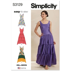 Misses’ Dresses with Petite Lines Simplicity Sewing Pattern 3129R5