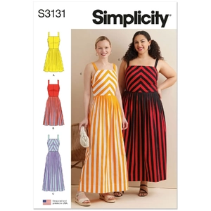 Misses’ &amp; Women’s Dress in Three Lengths Simplicity Sewing Pattern 3131BB
