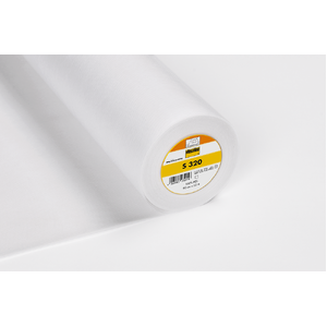 S320 WHITE Lightweight Fusible Interlining 90cm Wide Per Metre
