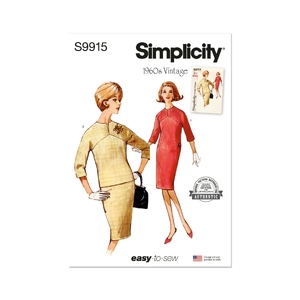 Misses’ Dresses, Sizes 8-10-12-14-16 Simplicity Sewing Pattern 9915K5