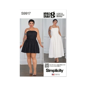Misses’ Dresses &amp; Belt by Mimi G Style, Sizes 18-20-22-24-26 Simplicity Sewing Pattern 9917Y5