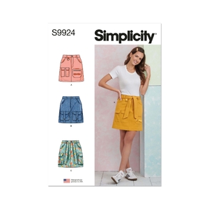 Misses’ Cargo Skirts, Sizes 6-14 Simplicity Sewing Pattern 9924H5
