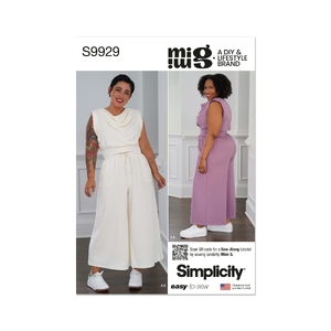 Misses &amp; Women’s Lounge Set Mimi G Style, Sizes XS-XL Simplicity Sewing Pattern 9929AA