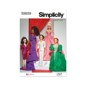 Fashion Doll Clothes by Andrea Schewe Designs, Simplicity Sewing Pattern 9939