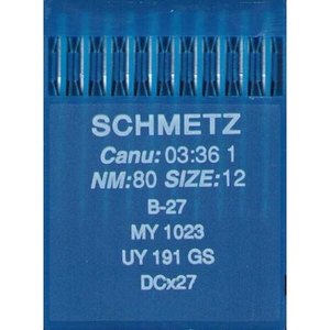Schmetz SC03.36 (also known as CANU 03:36 or system B-27) Pack of 10 Needles
