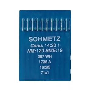 Schmetz Industrial Needles pack of 10 Size 120/19, 16x95, 287WH, 71x1