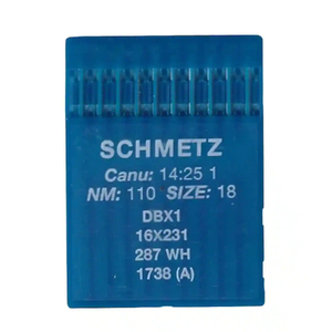 Schmetz Industrial Needles pack of 10 Size 110/18, 16x231, DBX1, 287WH, 1738A
