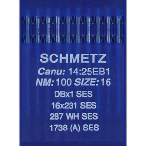Schmetz Industrial Needles pack of 10 Size 100/16, DBX1 SES, 287WH SES, 1738A SES