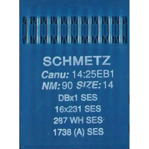 Schmetz Industrial Needles pack of 10 Size 90/14, DBX1 SES, 287WH SES, 1738A SES