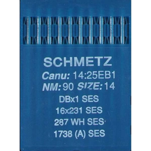 Schmetz Industrial Needles pack of 10 Size 90/14, DBX1 SES, 287WH SES, 1738A SES