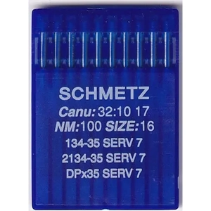 Schmetz Industrial Needles pack of 10 Size 100/16, 134-35 (R); 2134-35; DPx35; SERV7