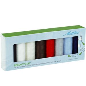 Mettler Seracycle 8 x 200m Spool Thread Gift Pack - Recycled polyester