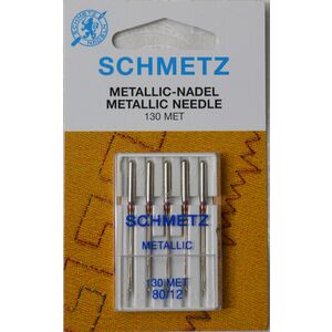 Schmetz Machine Needle, Metallic Size 80/12, Pack of 5 Needles