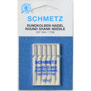 Schmetz Machine Needle ROUND SHANK (1738A) Size 70, Pack of 5 Needles