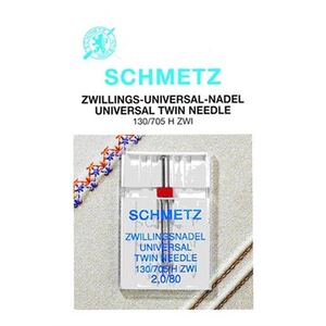 Schmetz Universal TWIN Sewing Machine Needle Size 2.0/80