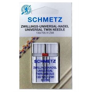 Schmetz Universal TWIN Sewing Machine Needle Size 3.0/80