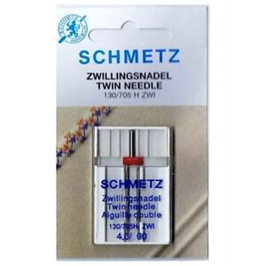 Schmetz TWIN Sewing Machine Needle Size 4.0/80