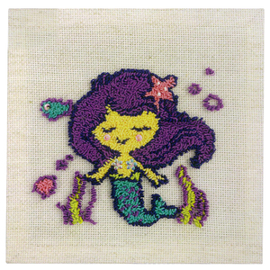 MERMAID BLISS Punch Needle Kit By Sew Easy, 20.3 x 20.3cm, SE.NF002