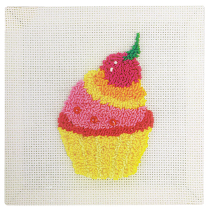 MMM CUPCAKE Punch Needle Kit By Sew Easy, 20.3 x 20.3cm, SE.NF003
