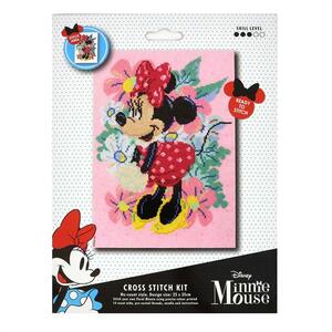 Disney MINNIE FOLIAGE 25x35cm No Count Cross Stitch Kit