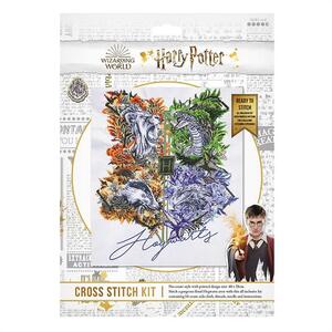 Harry Potter HOGWARTS CREST No Count Cross Stitch Kit 48x58cm