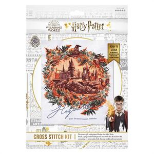 Harry Potter HOGWARTS LANDSCAPE No Count Cross Stitch Kit 48x58cm