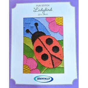 Semco LADYBIRD Fun Stitch Long Stitch Kit 13cm x 18cm