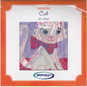 Semco CAT Mini Tapestry Kit 10cm x 10cm