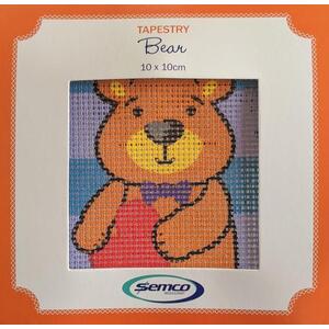 Semco BEAR Mini Tapestry Kit 10cm x 10cm