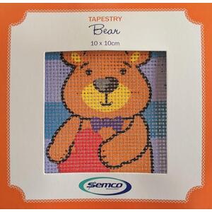 Dimensions Mini Needlepoint Kit 5X5-Zinnias Stitched In Thread -7213