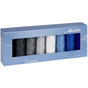 Mettler Silk Finish Cotton 8 x 150m Spool Thread Gift Pack WINTER