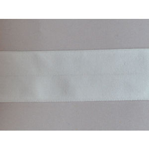 Fold-Over Elastic, White 25mm wide per metre, aka Ribbon Elastic