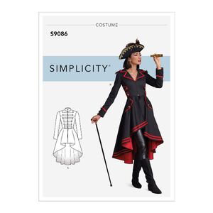 Simplicity Sewing Pattern S9086 Misses&#39; Steampunk Costume Coats H5 Sizes 6-14
