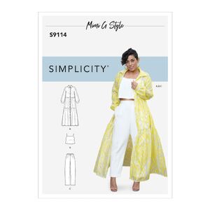 Simplicity Sewing Pattern S9114 Misses&#39; Dress, Top &amp; Pants