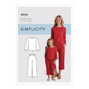 Simplicity Sewing Pattern S9121 Children&#39;s &amp; Misses&#39; Top &amp; Pants
