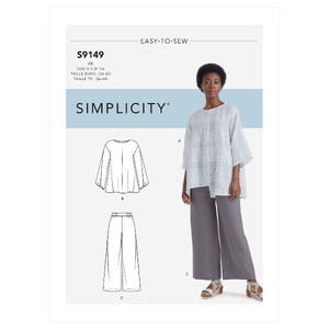 Simplicity Sewing Pattern S9149 Misses&#39; Tops &amp; Pants Simplicity Sewing Pattern 9149
