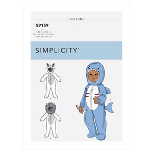 Simplicity Sewing Pattern S9159 Babies&#39; Animal Costumes Simplicity Sewing Pattern 9159