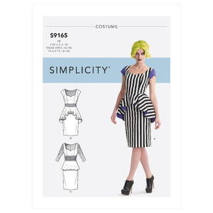 Simplicity Sewing Pattern S9165 Misses&#39; Costumes Dress Simplicity Sewing Pattern 9165