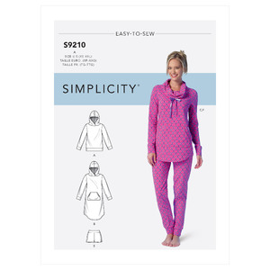 Simplicity Sewing Pattern S9210 Misses&#39; Tops, Dress, Shorts, Pants and Slippers Simplicity Sewing Pattern 9210