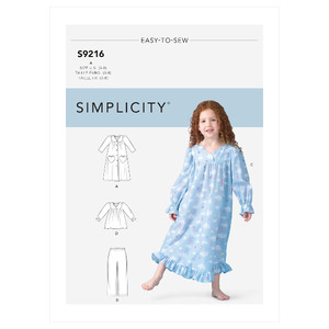 S9216 CHILDREN&#39;S COZYWEAR Simplicity Sewing Pattern 9216