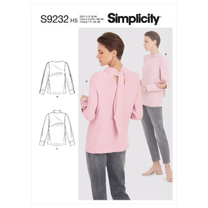S9232 MISSES&#39; TOPS Simplicity Sewing Pattern 9232
