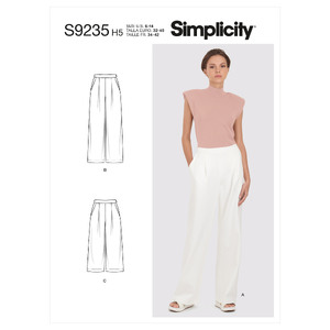 S9235 MISSES&#39; PANTS Simplicity Sewing Pattern 9235