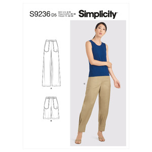 S9236 MISSES&#39; PANTS Simplicity Sewing Pattern 9236