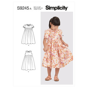 S9245 CHILDREN&#39;S DRESS Simplicity Sewing Pattern 9245
