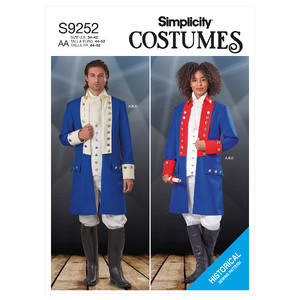 S9252 UNISEX COSTUMES Simplicity Sewing Pattern 9252