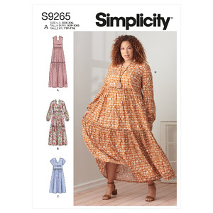 S9265 MISSES &amp; WOMEN&#39;S DRESSES Simplicity Sewing Pattern 9265